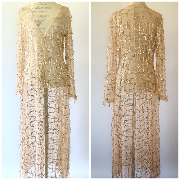 • FIRM PRICE • Long Gorgeous Sequins Dress - Picture 4 of 8